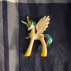 My Little Pony G4 Metallic Princess Celestia 2-inch mini figure.